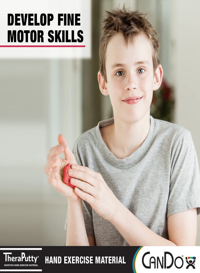 كاندو مجموعة كاندو ثيرا بوتي المكونة من 4 قطع - فائقة النعومة، ناعمة، متوسطة، وصلبة، 2 أونصة لكل قطعة، معجون تمارين اليد القياسي لإعادة التأهيل، والتمارين، وعلاج وتقوية اليد، وتخفيف التوتر - Image 3